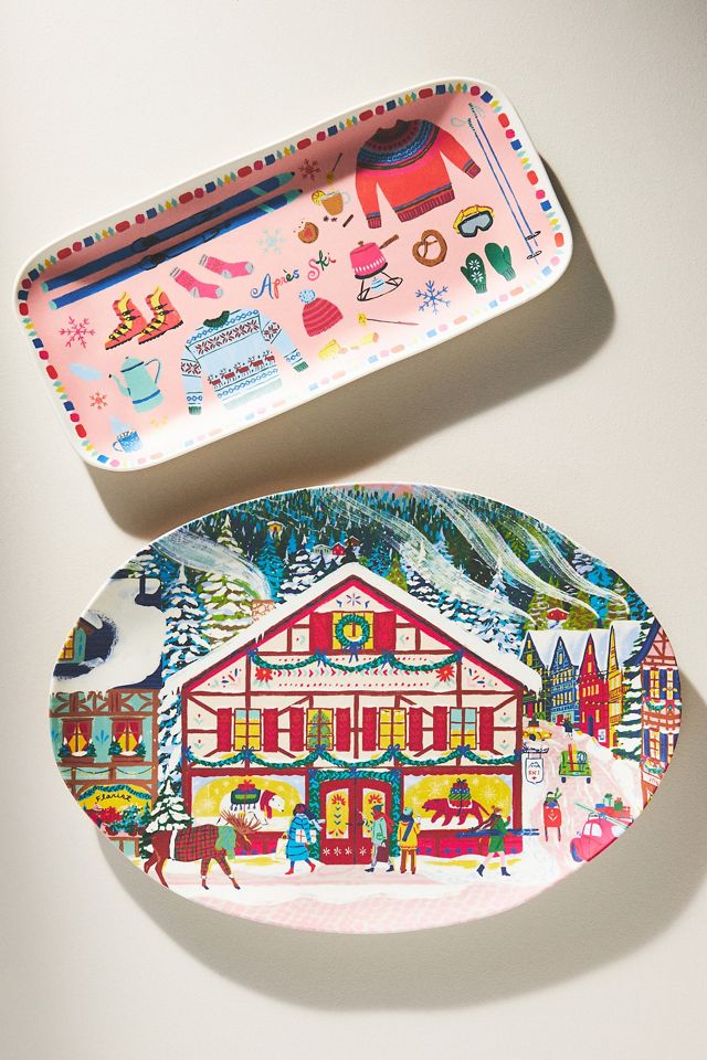 Emily Taylor for George & Viv Small Melamine Platter #2