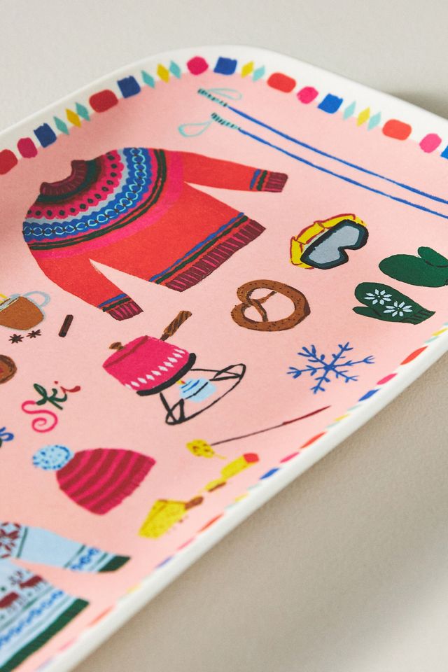 Emily Taylor for George & Viv Small Melamine Platter #1