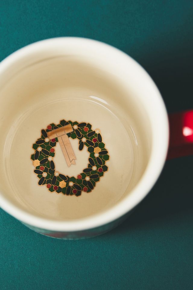 The Bistro Tile Stoneware Monogram Mug: Festive Edition #2