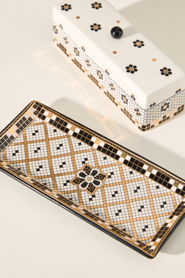 The Bistro Tile Stoneware Butter Dish #1