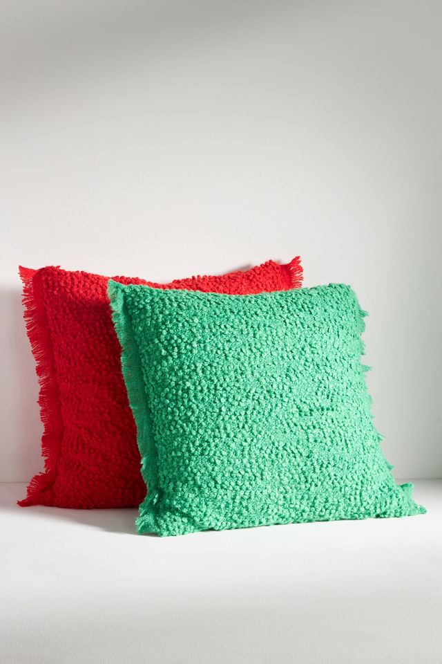 Cuscino Quadrato Bouclé Nuvoloso #1