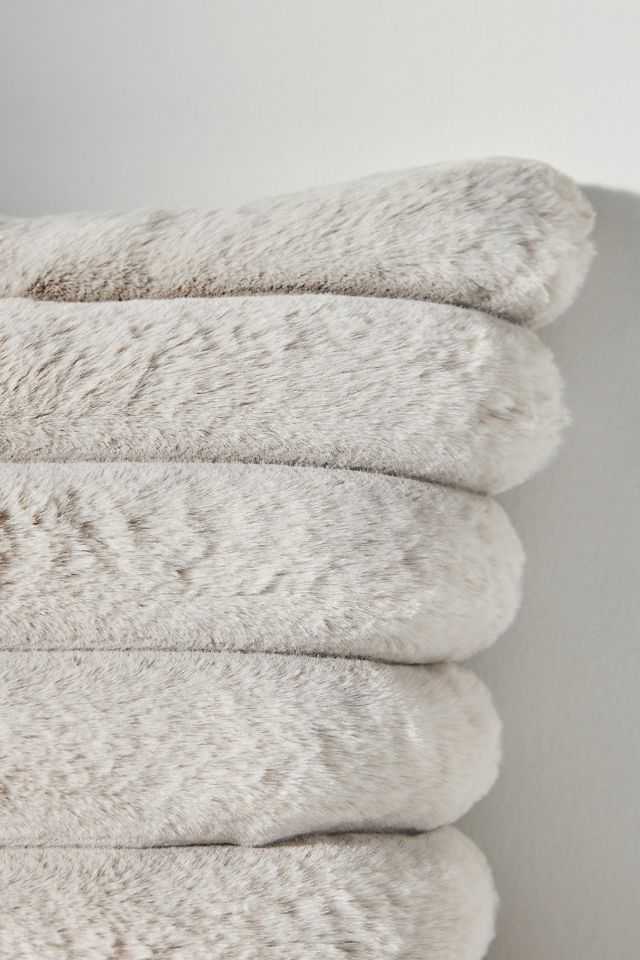 Puffer Faux Fur Pillow #1