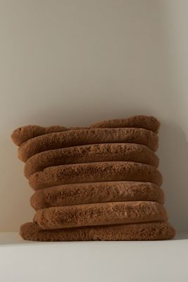 Puffer Faux Fur Pillow