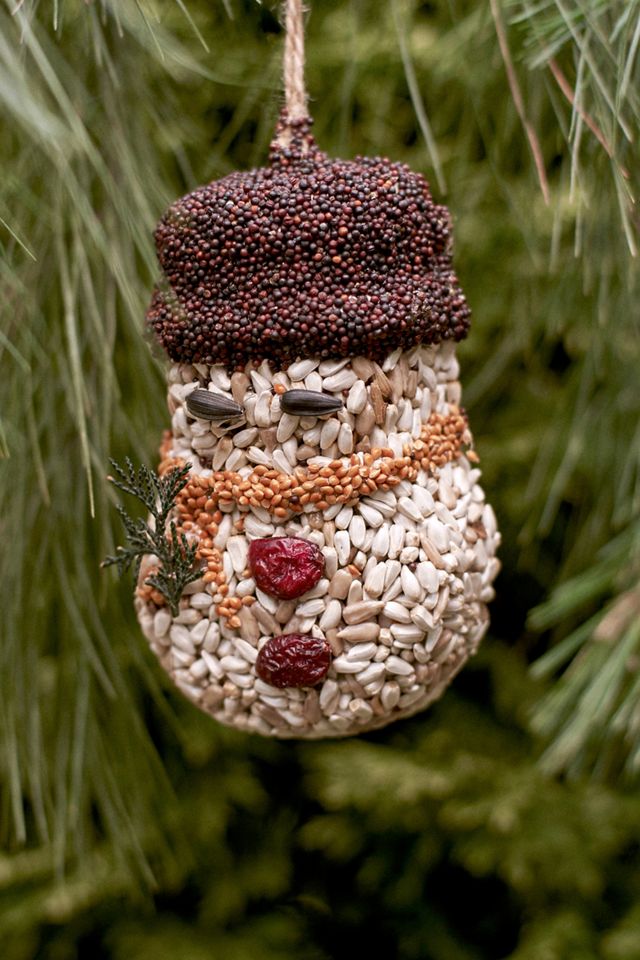Bird Seed Festive Ornaments, Set of 3 #1