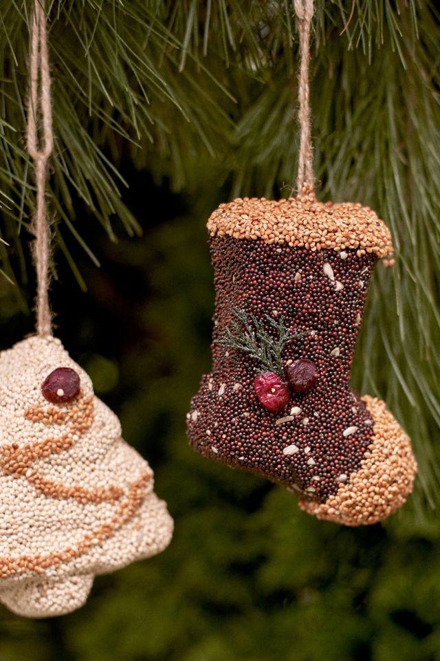 Bird Seed Festive Ornaments, Set of 3 #2