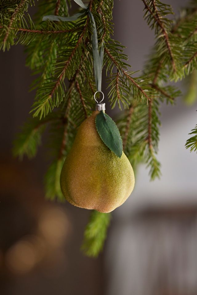 Pear Glass Ornament | AnthroLiving