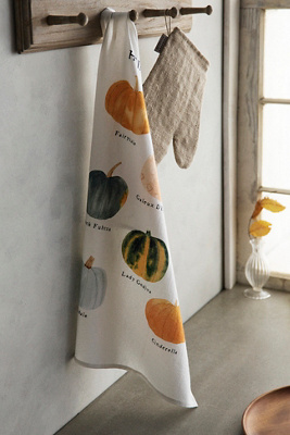 Terrain May We Fly Heirloom Pumpkins Dish Towel In Multicolor