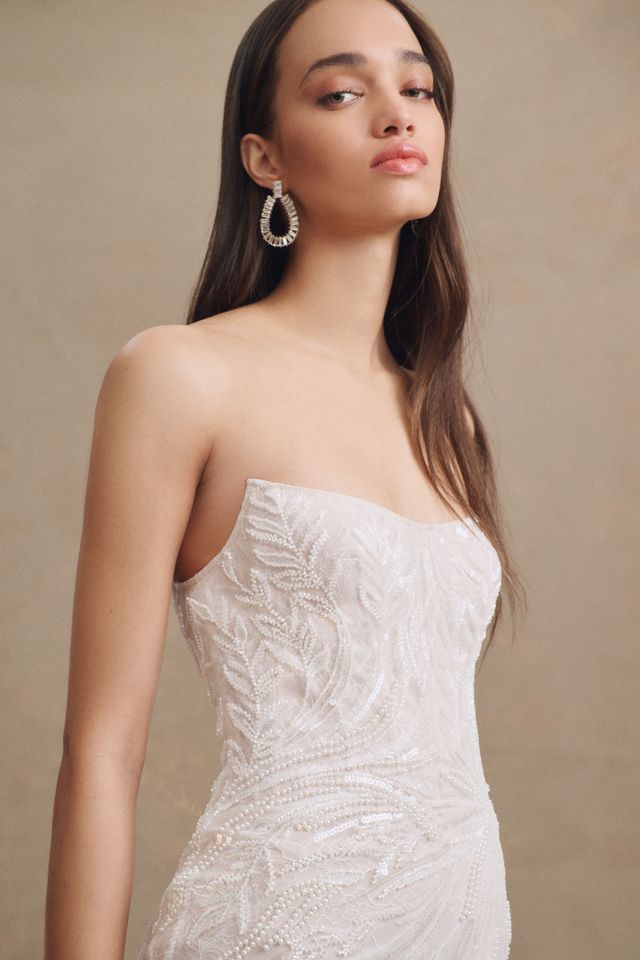 Wtoo by Watters Brooks Strapless Beaded Tulle Wedding Gown #1