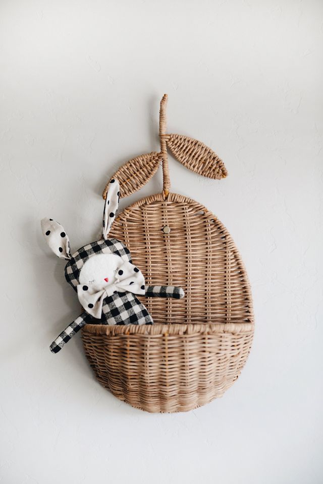 Roan Iris Lemon Wall Basket #1