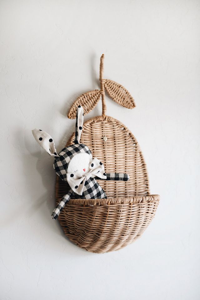 Roan Iris Lemon Wall Basket #2