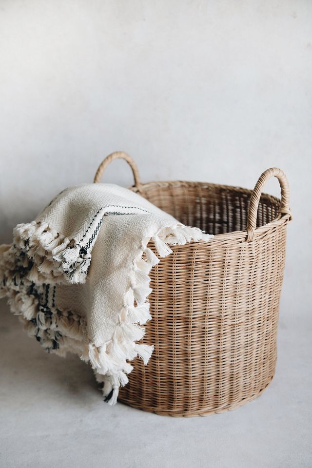Connected Goods Lolo Rattan Storage Basket #1