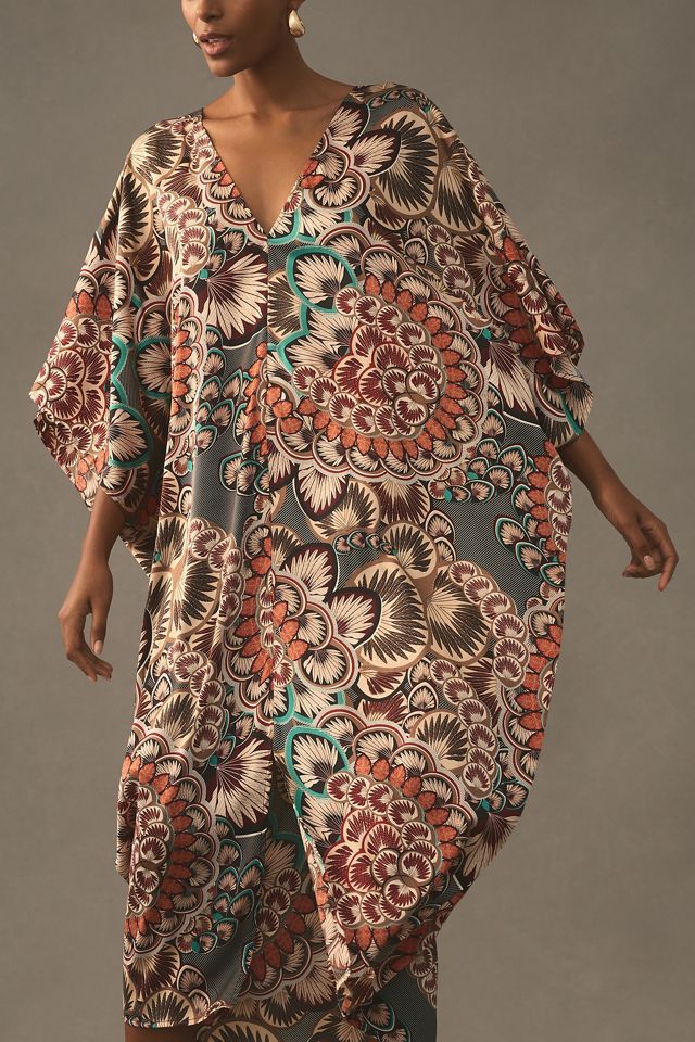 Printed Satin Kaftan #2