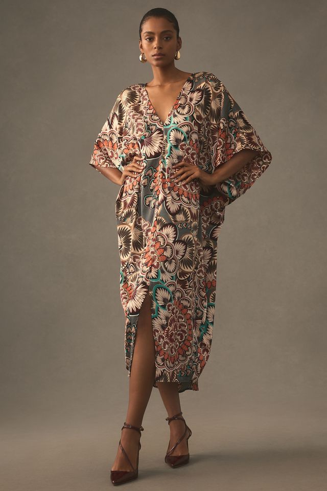 Printed Satin Kaftan #3