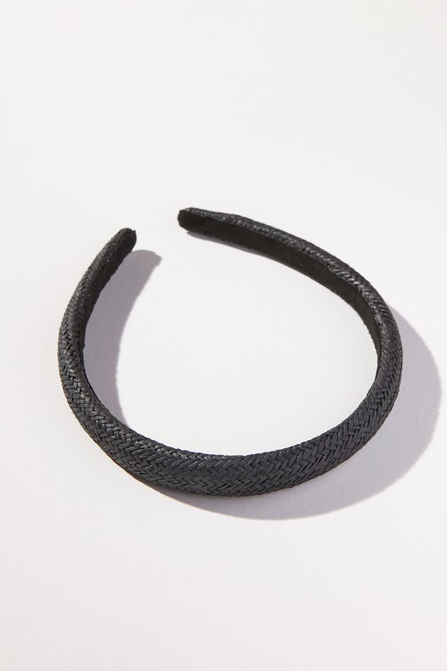 Thin Braided Raffia Headband #1