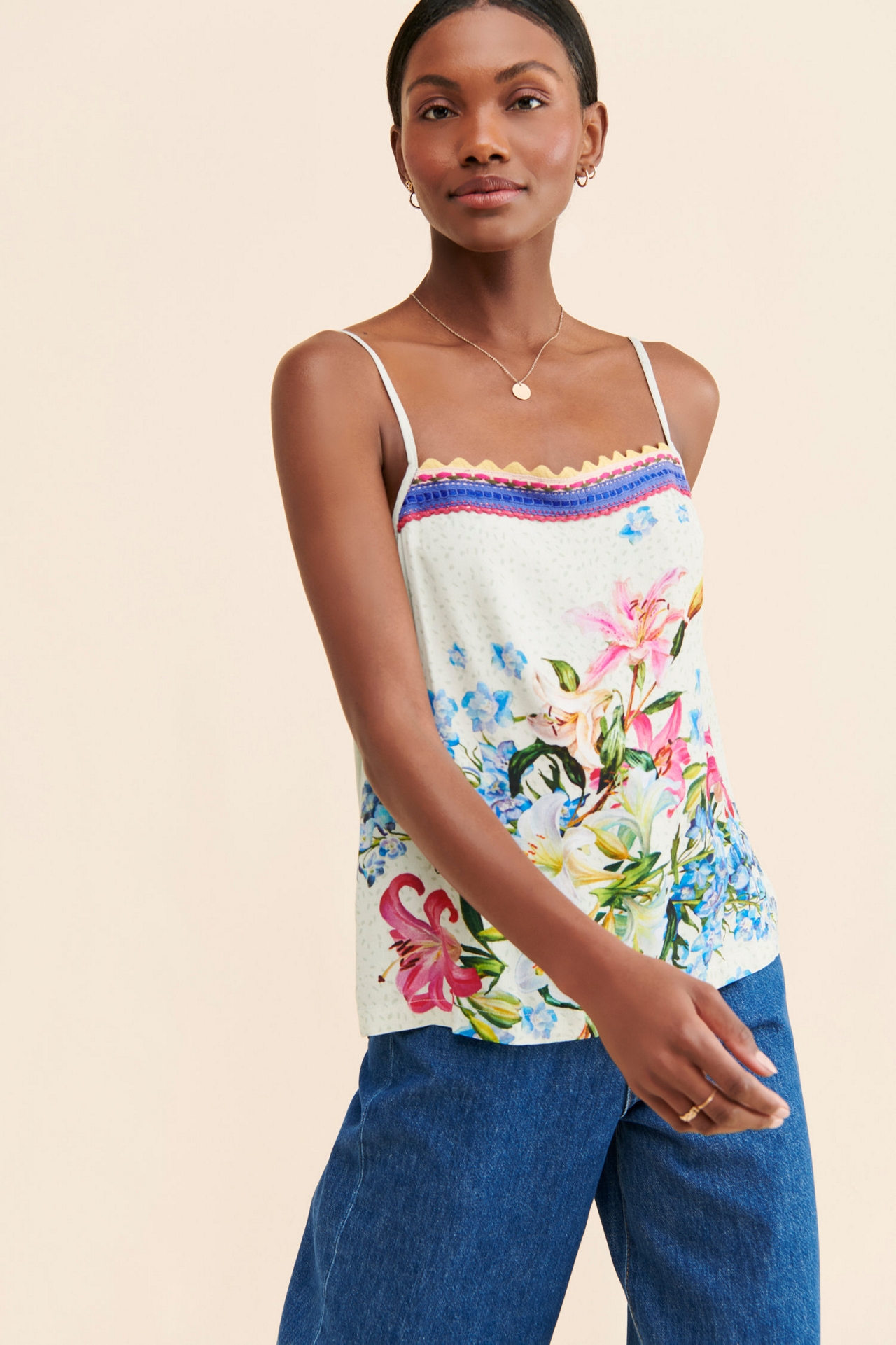 Bl-nk Areena Embroidered Cami