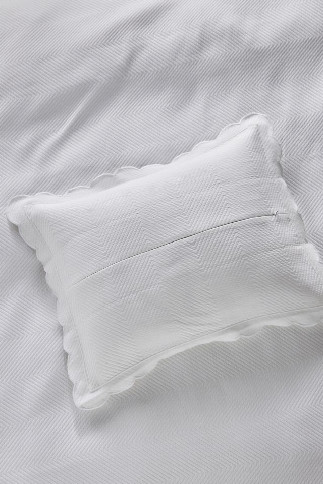 Lands Downunder Scallop Lattice Coverlet Sham #1