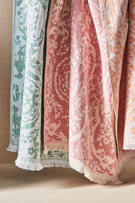 Lady Fringed Jacquard Dish Towels, Set of 3 - Thumbnail 2