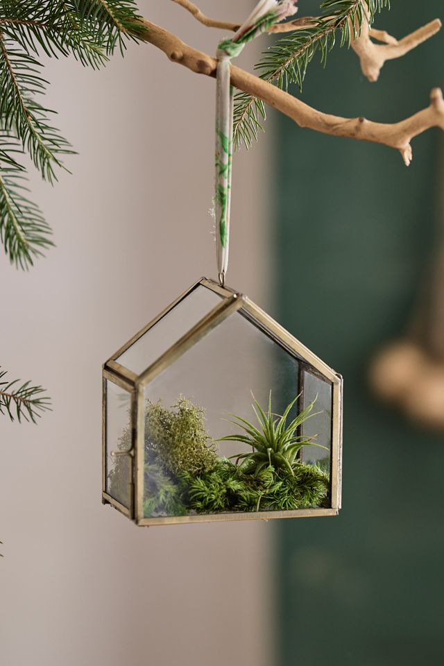 Fillable Greenhouse Brass + Glass Ornament #1