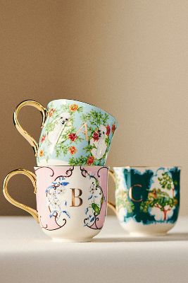 Botanique Collection Espresso Mugs, Set of 4 - Multicolor