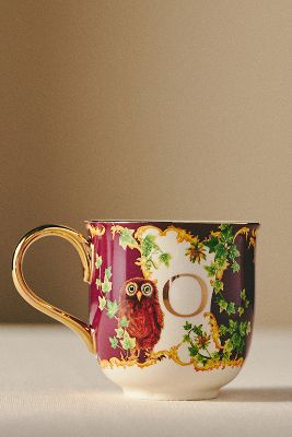 Lou Rota For Anthropologie Nature Table Monogram Mug In Multi