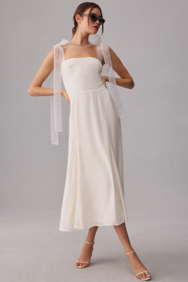 Reformation Kairo Dress In Ivory