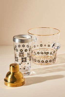 Bistro Tile Glass Cocktail Shaker