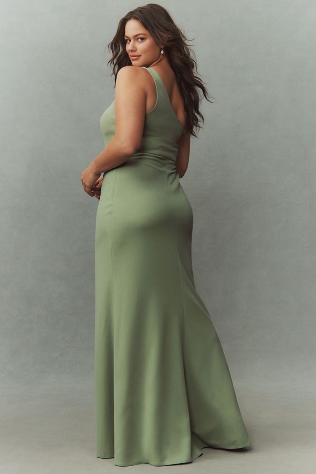 open lace back dress Siena One Shoulder Maxi – MICHELLE JONAS main image 0