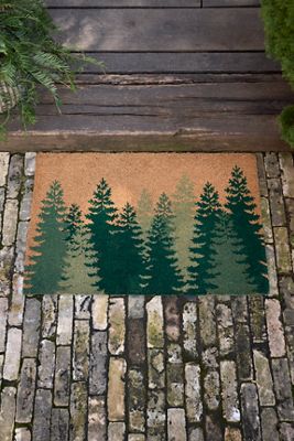 Evergreen Forest Coir Doormat