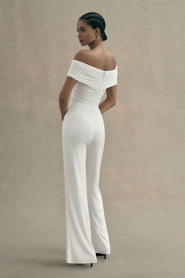 MISHA Aisla Off-The-Shoulder Twist-Front Jumpsuit #2