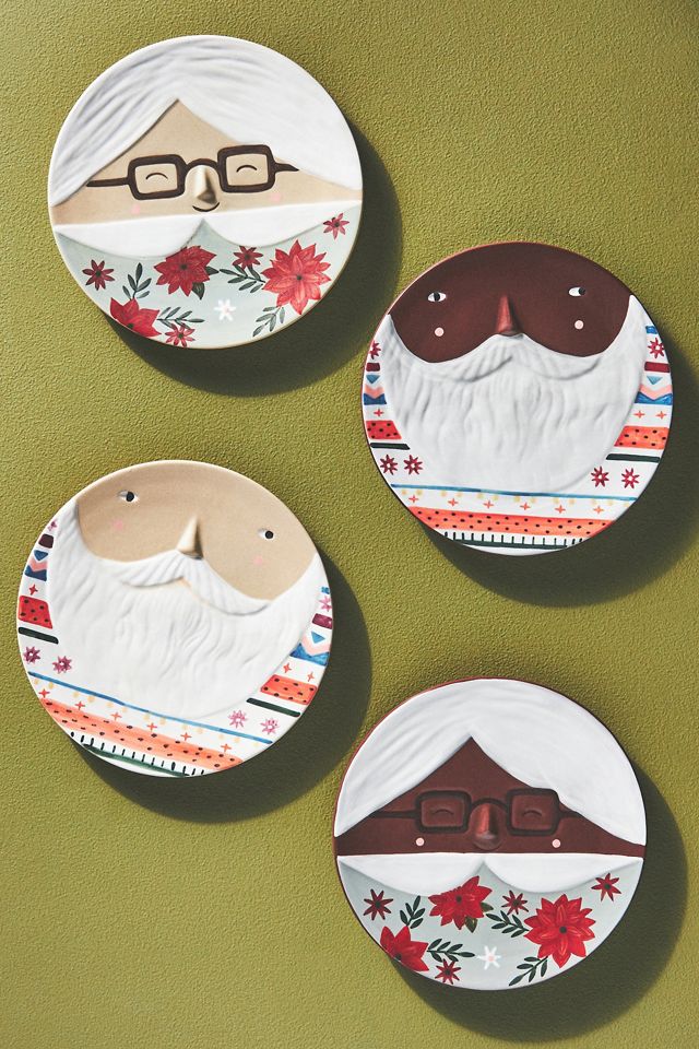 Fotini Tikkou Mr. & Mrs. Claus Dessert Plate #4