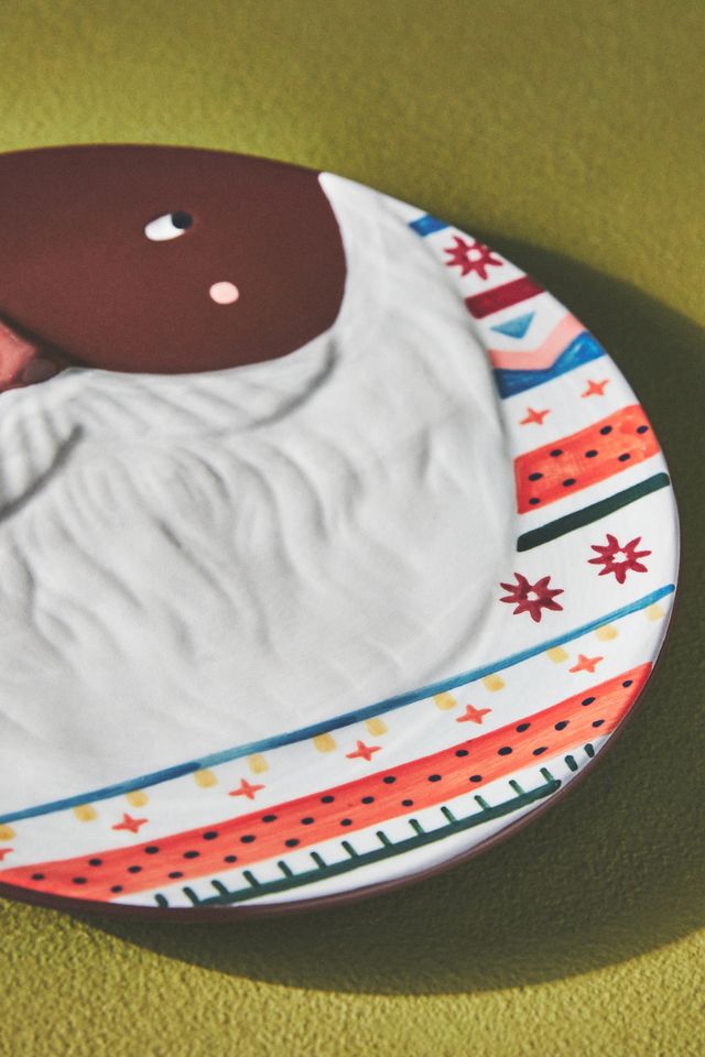 Fotini Tikkou Mr. & Mrs. Claus Dessert Plate #1
