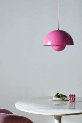 By Anthropologie Flowerpot Pendant Lamp In Pink