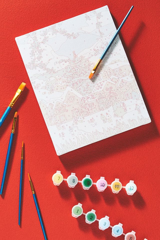 Mini Adult Paint-By-Numbers Kit #1