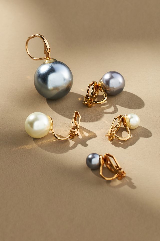 Anthropologie deals pearl earrings