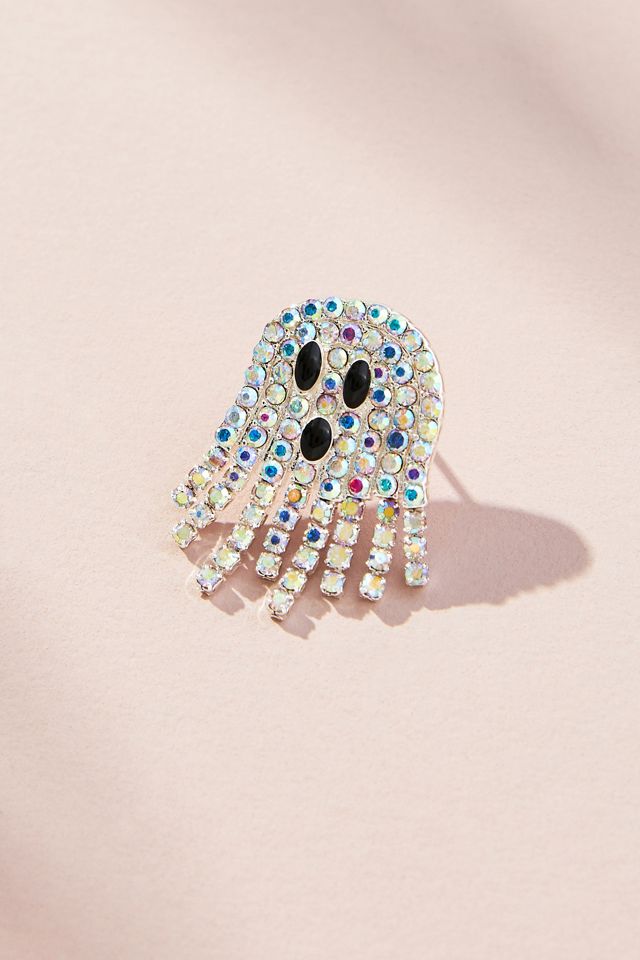 BaubleBar Spooked Out Crystal Ghost Chain Earrings #1