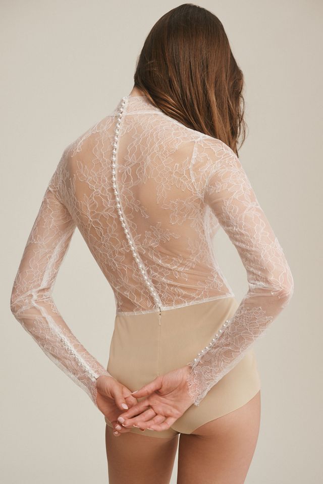下着・アンダーウェア ESTHE / Sheer lace gathered bodysuit 下着・アンダーウェア ESTHE / Sheer lace gathered bodysuit