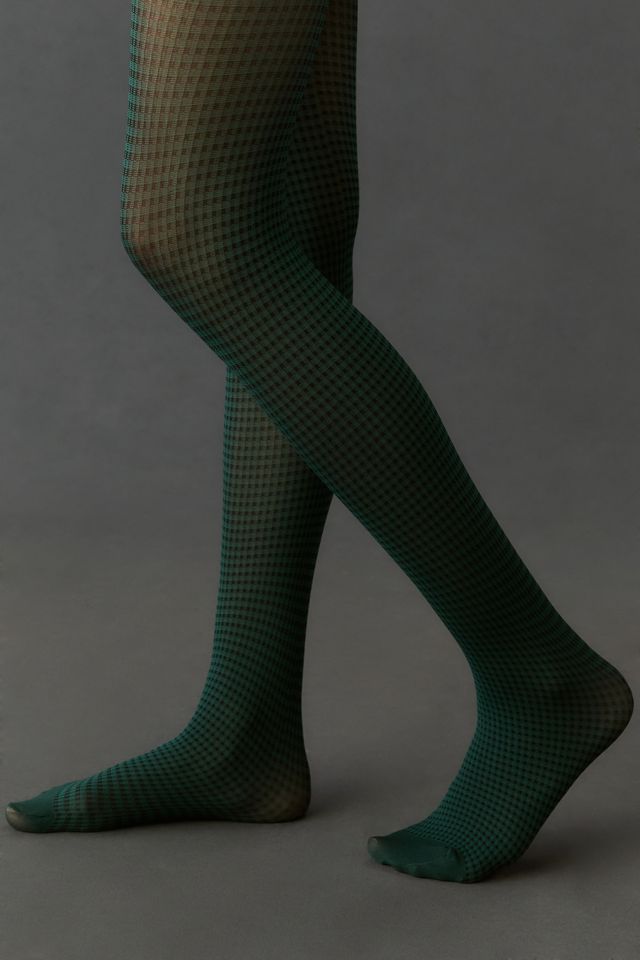 By Anthropologie Checkered Tights #1