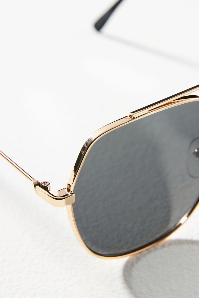 Hexagonal Aviator Sunglasses #2