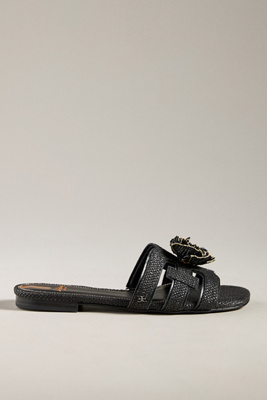 Sam Edelman Bay Flora Cutout Slide Sandal In Black