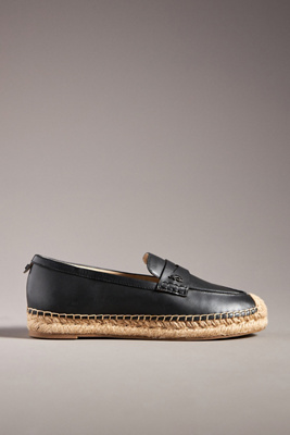 Sam Edelman Women's Kai Espadrille Flat Loafer In Hudson Blue In Black