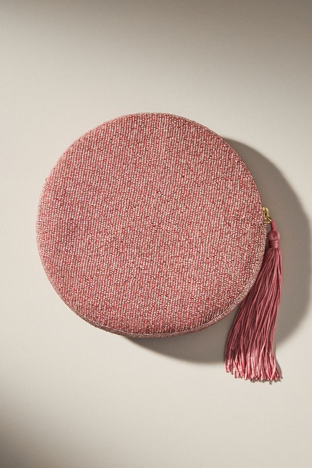 Holiday Monogram Embellished Pouch #2