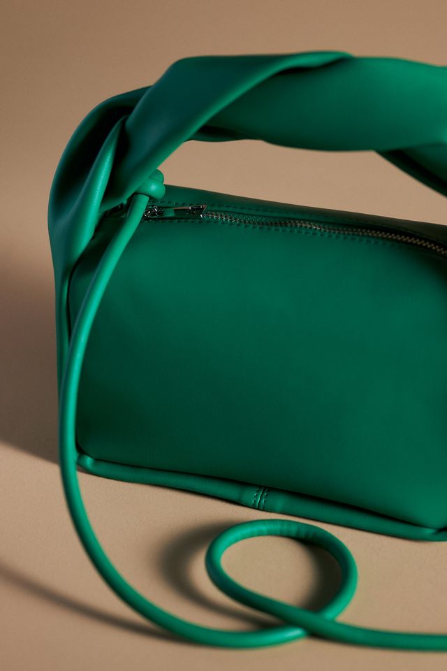 Faux Leather Twist-Handle Satchel #2
