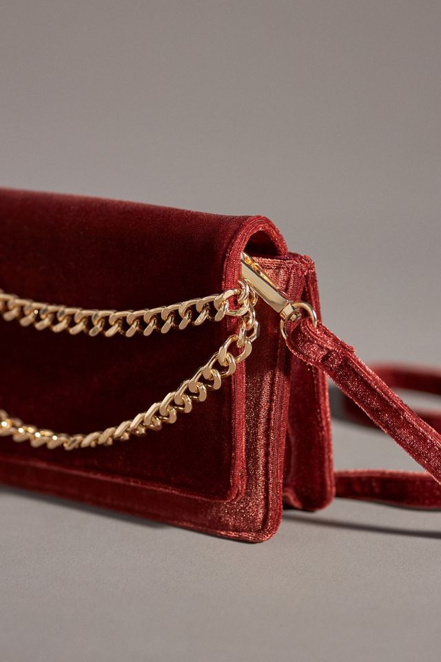 Chain Crossbody Bag by Anthropologie in Red, Women's