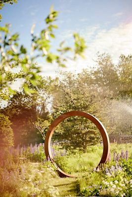 Weathering Steel Moon Gate