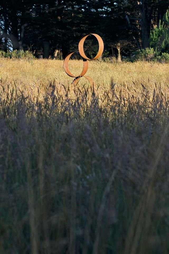 Weathering Steel Rings Garden Structure #4