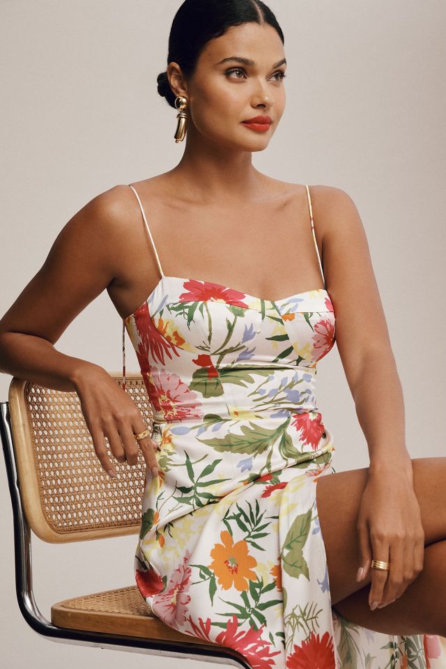 Reformation Marguerite Silk Dress #1