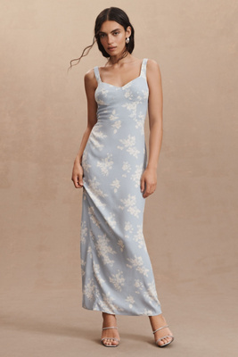 Reformation Reverie Dress In Blue