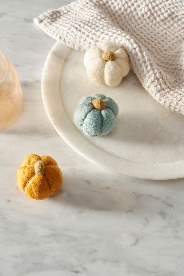 Pumpkin Harvest Felted Soaps, Set of 3 #1