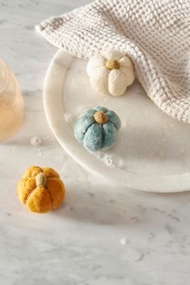 Pumpkin Harvest Felted Soaps, Set of 3