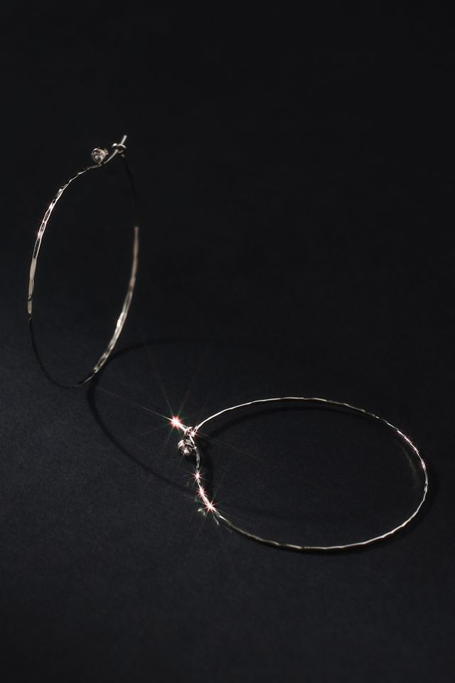 Crystal Threader Hoop Earrings Anthropologie